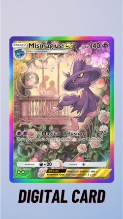 Mismagius EX Rainbow Space-Time Smackdown Pokemon TCG Pocket 2 Star ⭐⭐ (English) - Image 1