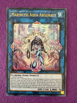 Yugioh Marincess Aqua Argonaut LED9-EN034 Ultra Rare 1st Edition NM - Image 1