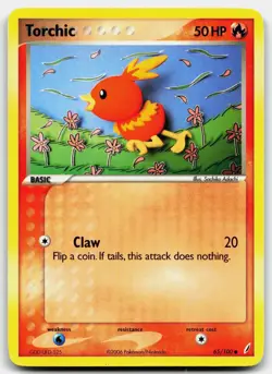 TORCHIC 65/100 COMMON CRYSTAL GUARDIANS POKEMON MP - Image 1