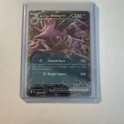 Pokemon TCG Team Rocket's Nidoking ex 119/182 Sv10 Destined Rivals Holo 330 HP - Image 1