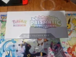 Pokemon TCG Scarlet & Violet Prismatic Evolutions Elite Trainer Box small rip - Image 5