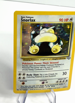 1999 Pokemon Snorlax Holo 11/64 LP - Image 4