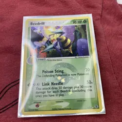 Pokemon TCG Beedrill FireRed & LeafGreen 1/112 Holo Rare Reverse Holo - Image 1