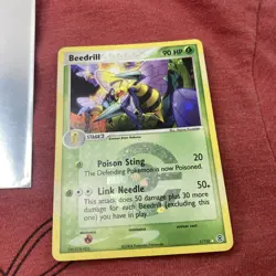 Pokemon TCG Beedrill FireRed & LeafGreen 1/112 Holo Rare Reverse Holo - Image 2