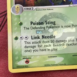 Pokemon TCG Beedrill FireRed & LeafGreen 1/112 Holo Rare Reverse Holo - Image 4
