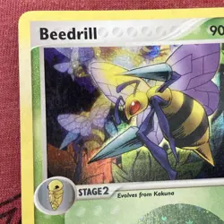 Pokemon TCG Beedrill FireRed & LeafGreen 1/112 Holo Rare Reverse Holo - Image 5