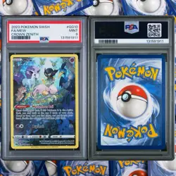 2023 POKEMON SWORD & SHIELD CROWN ZENITH #GG10 FULL ART/MEW PSA 9 - Image 1