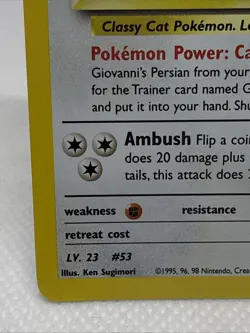 Pokemon Giovanni's Persian 8/132 Gym Challenge Holo Rare Unlimited - Image 5