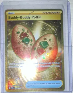 Pokemon Buddy-Buddy Poffin 223/167 Twilight Masquerade Hyper Rare Holo Trainer - Image 1