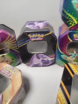 Pokemon Tin Lot of 16 Assorted Sizes EMPTY Metal Tin- Mini Tin - Image 5