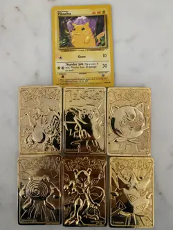 Pokemon, 23k gold-plated 1999 Complete Burger King set. - Image 1