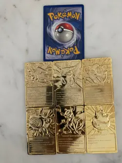 Pokemon, 23k gold-plated 1999 Complete Burger King set. - Image 3
