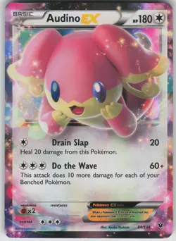 Pokemon TCG Audino EX Ultra Rare XY - Fates Collide 84/124 - Image 1