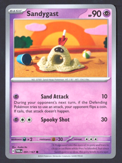 Sandygast 91/167 | Twilight Masquerade | Regular | Pokemon (NM/LP) - Image 1