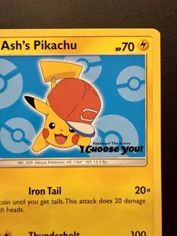 Pokemon TCG Ash's Pikachu SM114 Promo (2017) - English - Image 3