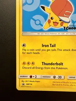 Pokemon TCG Ash's Pikachu SM114 Promo (2017) - English - Image 5