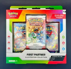 Pokemon First Partner Illustration Collection Series 1 Sealed | 2 Booster Packs 196214150522 - Image 1