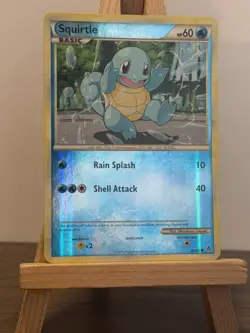 Pokemon TCG Squirtle 63/95 Reverse Holo Rare HGSS Unleashed 2010 - Image 1