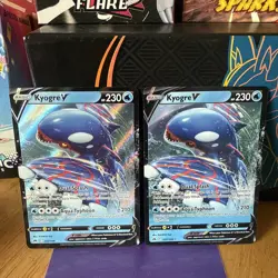 (2) Pokemon TCG Kyogre V 037/159 SWSH Crown Zenith Holo - Image 1