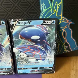 (2) Pokemon TCG Kyogre V 037/159 SWSH Crown Zenith Holo - Image 3