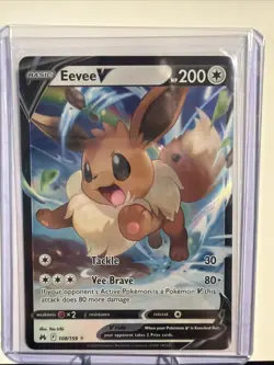Pokemon Eevee V 108/159 Crown Zenith Ultra Rare Full Art - Image 1