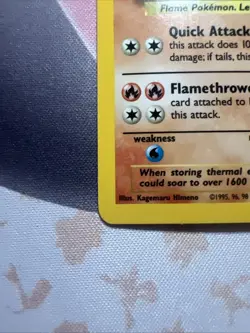 Pokemon Flareon Jungle Holo Rare 3/64 No Set Symbol Error WOTC 1999 Unlimited NM - Image 3