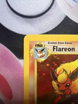 Pokemon Flareon Jungle Holo Rare 3/64 No Set Symbol Error WOTC 1999 Unlimited NM - Image 4