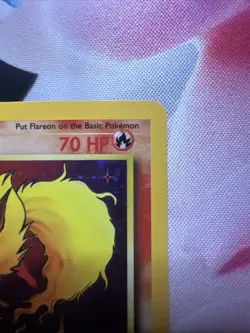 Pokemon Flareon Jungle Holo Rare 3/64 No Set Symbol Error WOTC 1999 Unlimited NM - Image 5
