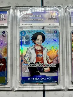 Luffy P-075 & Sabo P-073 & Ace P-074 ACE10 Sequential Set Saikyo Jump Perfect 10 - Image 3