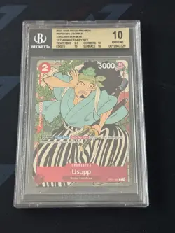 2024 One Piece Usopp OP01-004 1st Anniversary BGS 10 PRISTINE - Image 1