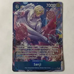 Sanji OP11-051 ALTERNATE ART A Fist Of Divine Speed One Piece SR ALT English CCG - Image 1