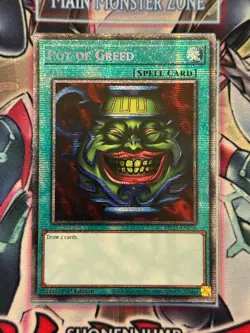 Yugioh! Pot Of Greed Starlight Rare Near Mint 1st Edition MP25-EN050 - Image 1