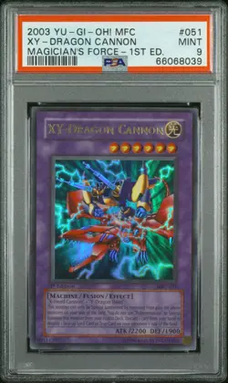 PSA 9 YuGiOh XY-Dragon Cannon MFC-051 1st Edition Magician's Force MINT - Image 1