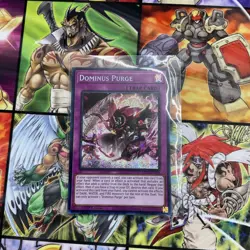 Yugioh! Dominus Purge Prismatic Secret Rare 2025 tin MP25-EN095! - Image 1
