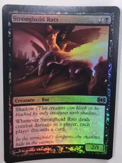 Stronghold Rats NM MTG Foil Unplayed Future Sight Magic the Gathering TCG Card - Image 1