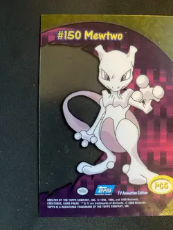 Topps Pokemon Mewtwo #150 PC5 Clear Card NM - Image 5