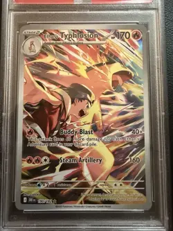 Ethans Typhlosion Illustration Rare 190/182 English PSA 9 2025 Pokemon TCG - Image 2