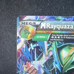 M Rayquaza EX 61/108 Roaring Skies Ultra Rare Full Art Holo 230 HP Pokemon Card - Image 2
