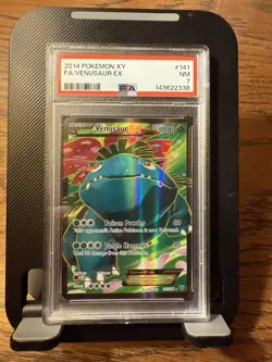 Pokemon Venusaur EX Full Art Ultra Rare Holo 141/146 XY PSA 7 2014 English - Image 1