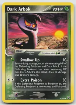 Pokemon Card Dark Arbok Uncommon Team Rocket Returns 29/109 - Image 1