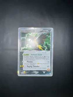 Rocket’s Zapdos ex (106/109) Holo EX Team Rocket Returns Pokemon Card Rare - Image 2
