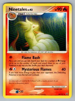 Ninetales 36/127 Rare Platinum Pokemon LP - Image 1