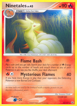 Ninetales 36/127 Rare Platinum Pokemon LP - Image 4