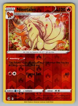 Ninetales 031 264 UC Fusion Strike Pokemon NM - Image 1