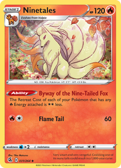 Ninetales 031 264 UC Fusion Strike Pokemon NM - Image 4