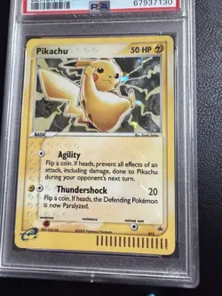 Pokemon PSA 9 Pikachu Black Star Promo 2003 Holo 012 - Image 2