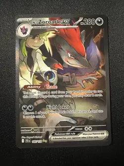 Pokemon Journey Together N's Zoroark ex 185/159 Sv09: Special Illustration Rare - Image 2