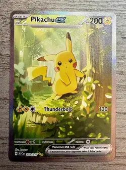 Pikachu ex SIR 276/217 Mega Evolution Ascended Heroes Pokemon Card NM Pack Fresh - Image 1