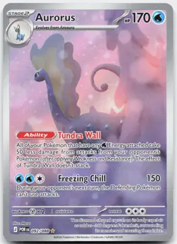 Aurorus 092/088 Holo Illustration Rare Perfect Order Pokemon Near Mint - Image 1