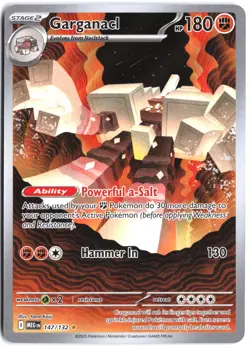 Garganacl 147/132 Illustration Rare Mega Evolution Pokemon - Image 1